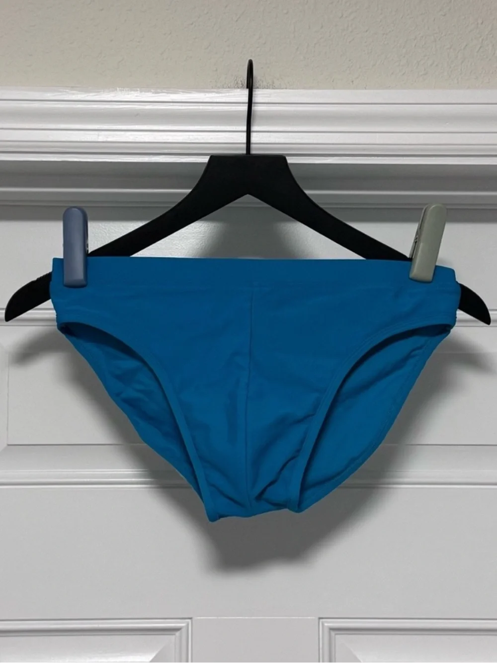 ASOS Design Men’s Athletic Swim Briefs in Marine Teal – Size Medium